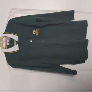 Green Bay Packers Vintage Knit Buttondown Shirt
